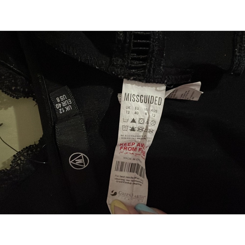 Vintage Silky Missguided black cropped Camisoles Tank Top 8 - Picture 10 of 10